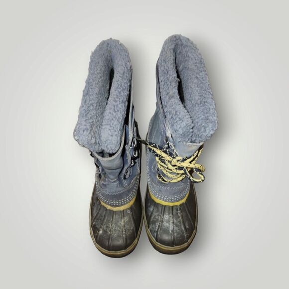 L.L.Bean Kids Winter Snow Boot Suede Rubber Size 6 - Picture 2 of 13